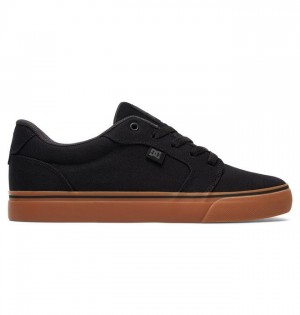 DC Shoes Anvil Canvas Miesten Essentials Mustat | 498-BDMNFL
