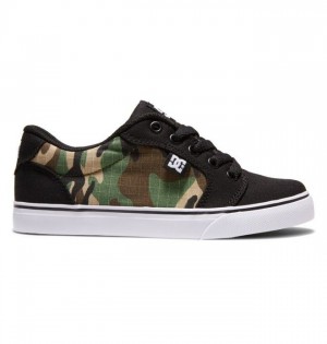 DC Shoes Anvil Lasten Anvil Mustat Camo | 103-NYMQEP