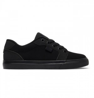 DC Shoes Anvil Lasten Anvil Mustat Mustat | 206-HCIRQK