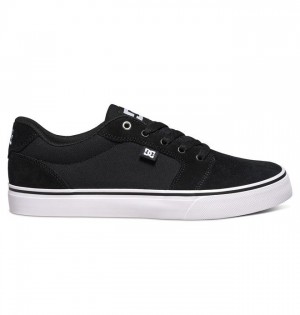DC Shoes Anvil Miesten Essentials Mustat Valkoinen Mustat | 183-KNAVRW