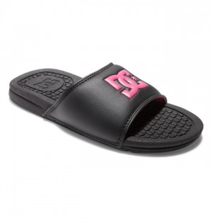 DC Shoes Bolsa Sandals Naisten Rantasandaalit Mustat Mustat Pinkki | 945-WVOIZG