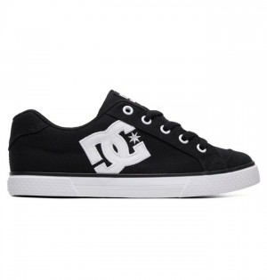 DC Shoes Chelsea Canvas Naisten Tennarit Mustat Valkoinen Mustat | 108-CZAYBU