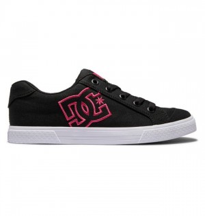 DC Shoes Chelsea Naisten Tennarit Mustat Pinkki Mustat | 420-GPFAWM