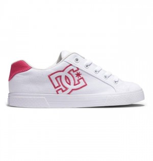 DC Shoes Chelsea Naisten Tennarit Valkoinen Pinkki | 136-FNBYZG