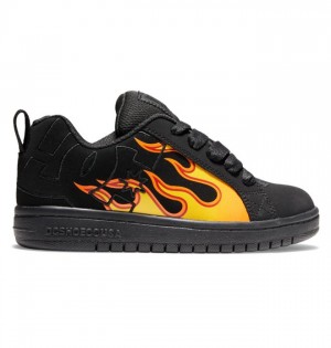 DC Shoes Court Graffik Lasten Court Graffik Mustat | 605-WELVST