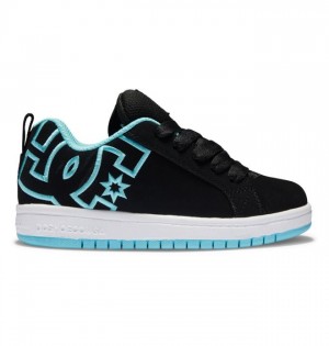 DC Shoes Court Graffik Lasten Court Graffik Mustat Sininen | 579-HVJITX