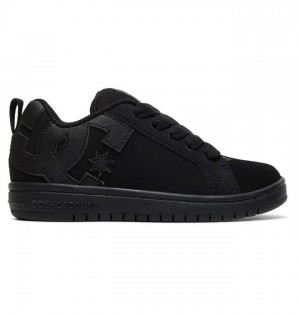 DC Shoes Court Graffik Lasten Court Graffik Mustat Mustat | 204-CNDSGL