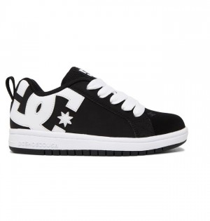 DC Shoes Court Graffik Lasten Court Graffik Mustat Valkoinen | 873-HNWJKF