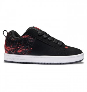 DC Shoes Court Graffik Miesten Essentials Mustat Punainen Mustat | 047-RMWEIN