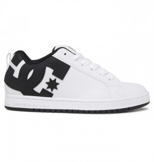 DC Shoes Court Graffik Miesten Tennarit Valkoinen Mustat Mustat | 138-TCMXLH