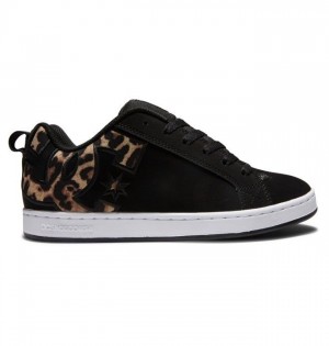 DC Shoes Court Graffik Naisten Tennarit Mustat Valkoinen Mustat | 930-QZOABU