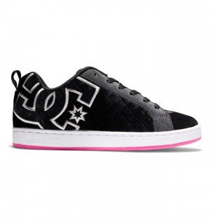 DC Shoes Court Graffik Naisten Tennarit Valkoinen Mustat Pinkki | 324-SRAIDU