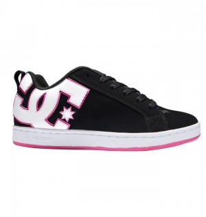 DC Shoes Court Graffik Naisten Tennarit Mustat Pinkki Pinkki | 152-KPMXSI