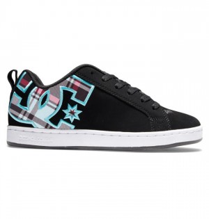 DC Shoes Court Graffik Naisten Tennarit Mustat Sininen | 137-HIXQYA