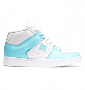 DC Shoes Manteca 4 MID Mid-Top Naisten Tennarit Valkoinen Sininen | 678-XARBON