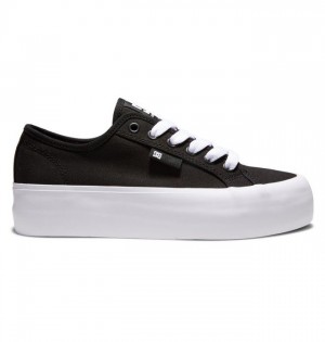 DC Shoes Manual Platform Naisten Tennarit Mustat Valkoinen | 156-ATQKRG