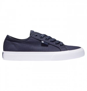 DC Shoes Manual SE Canvas Miesten Tennarit Laivastonsininen Valkoinen | 013-EYVHOT
