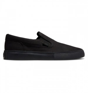 DC Shoes Manual Slip-On Miesten Mokkasiinit Mustat Mustat Mustat | 102-FJROGQ