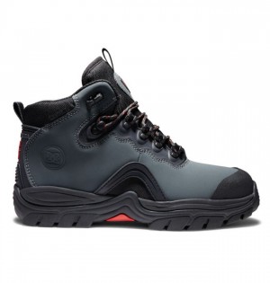 DC Shoes Navigator Lace Winter Boots Miesten Talvisaappaat Harmaat Mustat | 476-KCOXZF