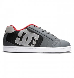 DC Shoes Net Miesten Essentials Harmaat Mustat Punainen | 675-VNTRXS
