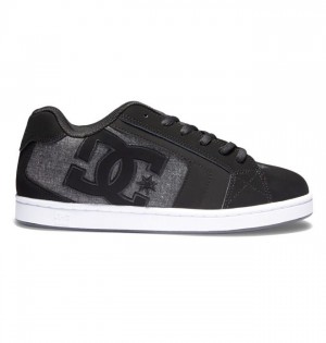 DC Shoes Net Miesten Essentials Mustat Mustat Harmaat | 732-EZPMYV
