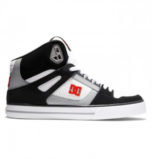 DC Shoes Pure High-Top Miesten Tennarit Mustat Valkoinen Punainen | 954-ORGBTJ