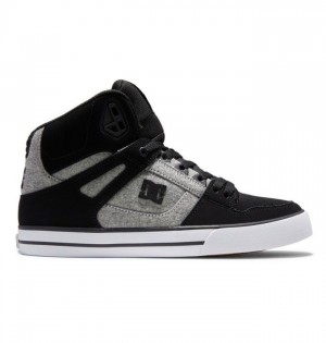 DC Shoes Pure High-Top Miesten Tennarit Mustat | 359-LPHTNY