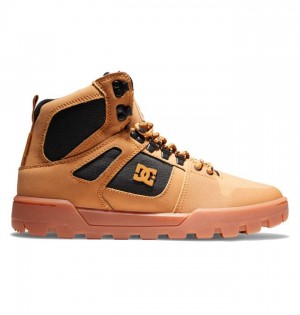 DC Shoes Pure High-Top Water-Resistant Winter Boots Miesten Talvisaappaat Ruskea Mustat | 341-LIAFBX