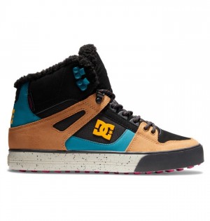 DC Shoes Pure High-Top Winter Miesten Talvisaappaat Mustat Ruskea Mustat | 473-CRVXSW