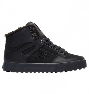 DC Shoes Pure High-Top Winter Miesten Talvisaappaat Mustat Mustat Mustat | 039-WTEAGV