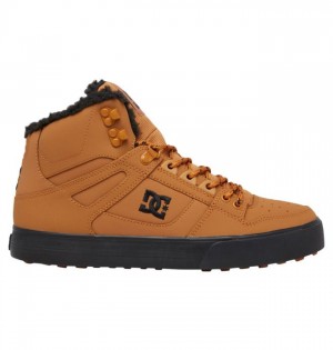 DC Shoes Pure High-Top Winter Miesten Talvisaappaat Ruskea Mustat | 963-DQTSXH