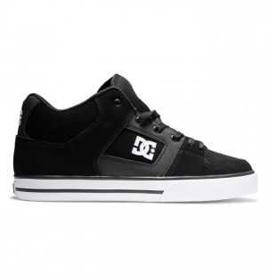 DC Shoes Pure MID Mid-Top Miesten Tennarit Mustat Valkoinen | 856-BDMOCX