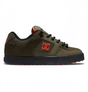 DC Shoes Pure Winterized Skate Miesten Talvisaappaat Oliivinvihreä Oranssi | 061-VSJMHQ