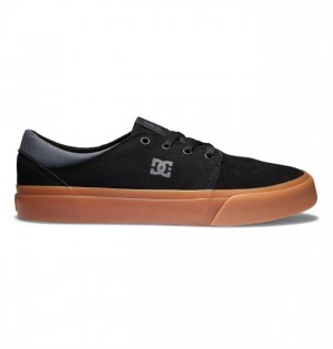 DC Shoes Trase Suede Miesten Tennarit Mustat Harmaat Valkoinen | 078-TCBYVZ