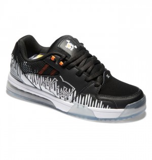 DC Shoes Versatile KB Miesten Tennarit Mustat Valkoinen Oranssi | 382-RLGOVU