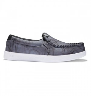 DC Shoes Villain Slip-On Miesten Mokkasiinit Mustat | 509-ULKHZO
