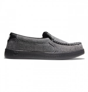 DC Shoes Villain Slip-On Miesten Mokkasiinit Mustat | 876-QKDZRL