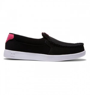 DC Shoes Villain Slip On Naisten Tennarit Mustat Pinkki | 638-ADKUTW
