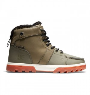 DC Shoes Woodland Boots Winter Boots Miesten Talvisaappaat Vaaleanoliivinvihreä | 820-LFTEAN